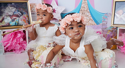 Neonatology patients Nylah and Nova