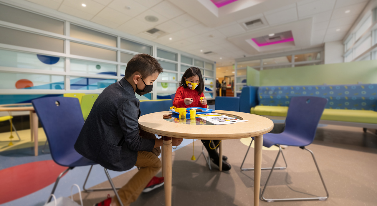 Pediatric playroom in the surgery center