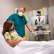 James Marcin and pediatric patient