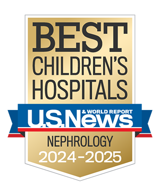 Best Children's Hospital badge for nephrology