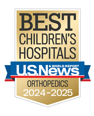 Best Children's Hospital badge for orthopedics