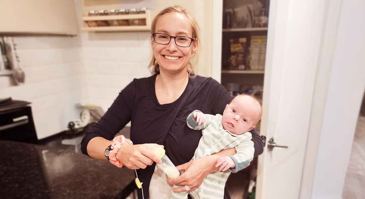 Stephanie Dover and her son Travis