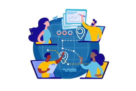 Global collaboration graphic 