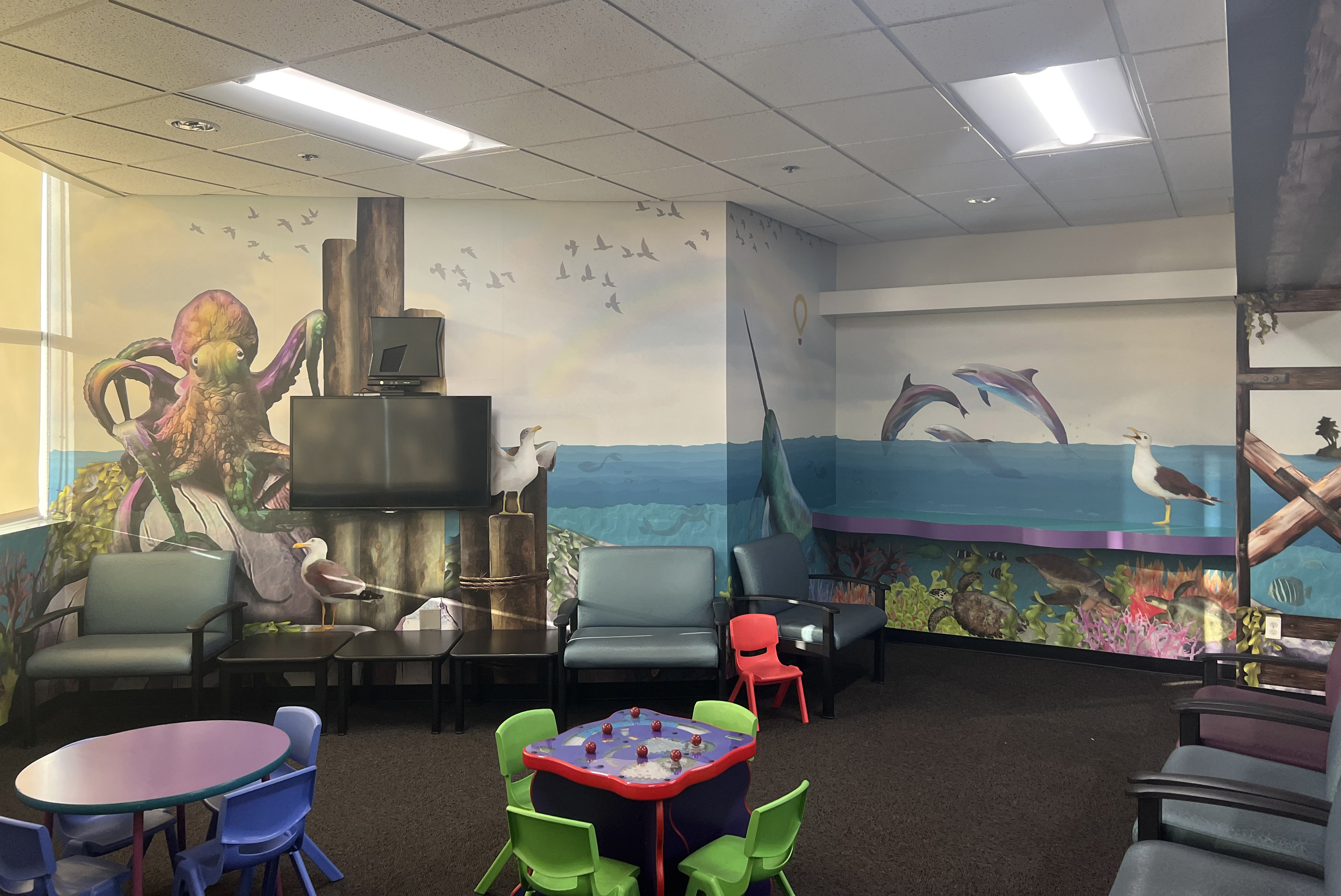 A room with a more kid-friendly design.