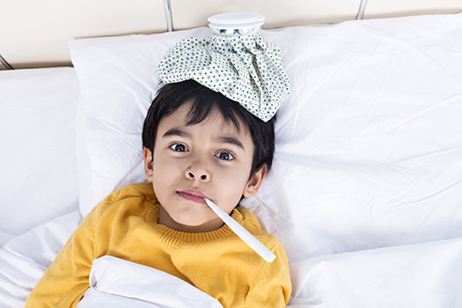Boy with fever