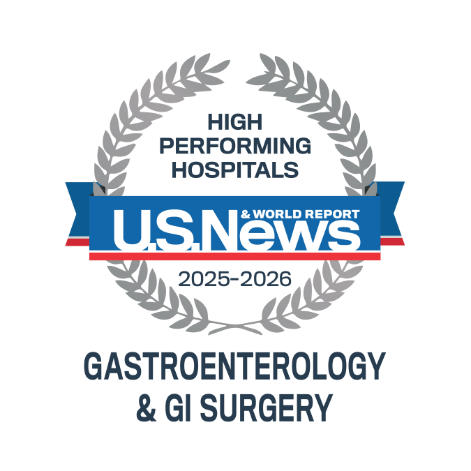U.S. News & World Report - High Performing in Gastroenterology & GI Surgery