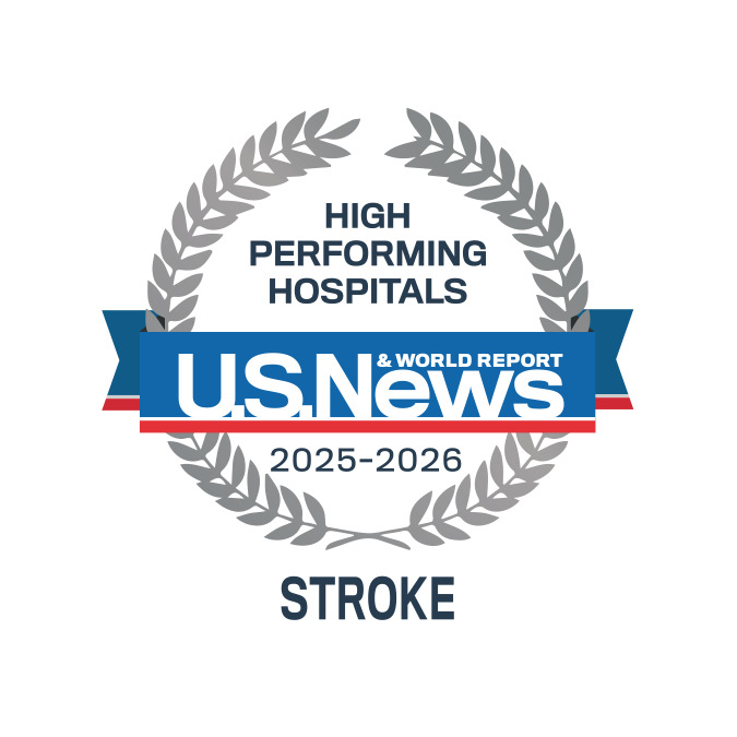 U.S. News & World Report - High Performing in Stroke badge