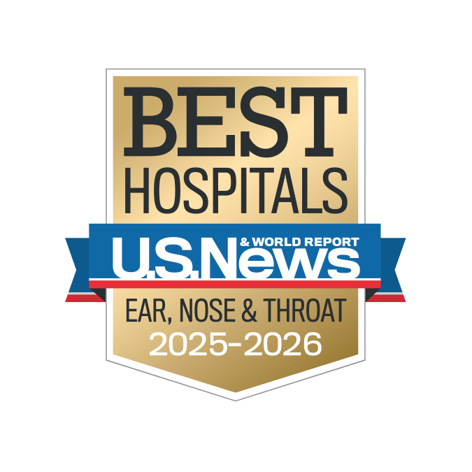 US News & World Report ear, nose, and throat badge