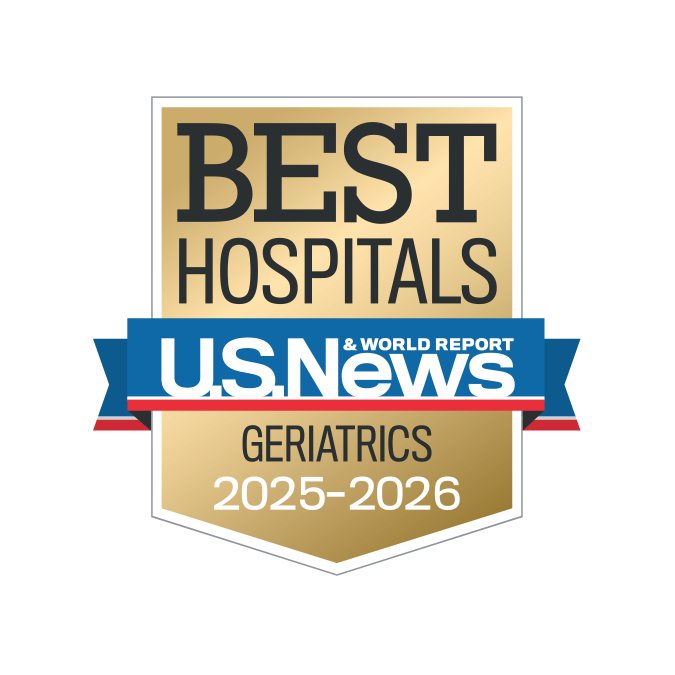 US News & World Report geriatrics badge