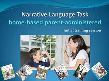 Mother and son giving each other a high five. A series of picture books is in a separate photo.