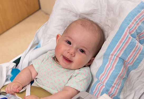 Adelyn smiling
