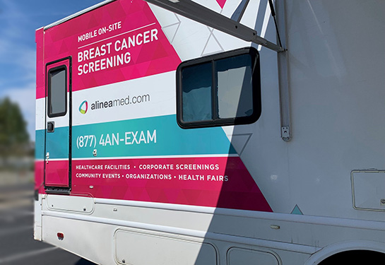 Exterior of the mammovan