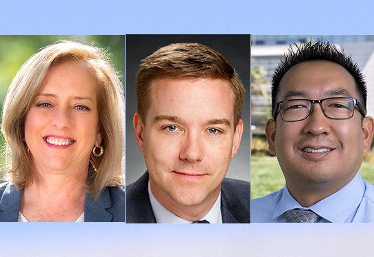 Headshots of Cheryl Sadro, Jason Nietupski and Tim Tsukamoto