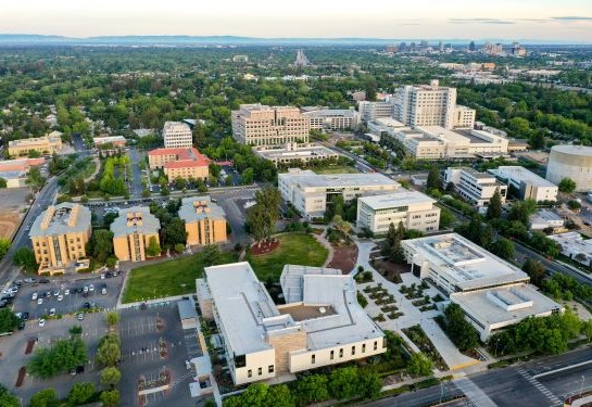 Aerial view of Education Zone