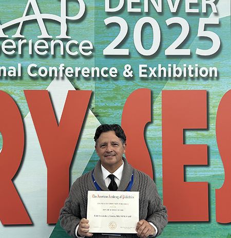 Man holds certificate