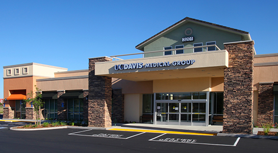 Exterior of UC Davis Health clinic in Rancho Cordova, California