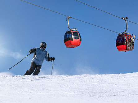 person snow skiing