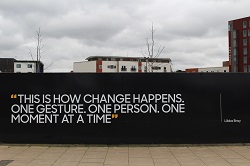 quote on mural
