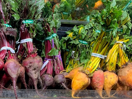 some of the fifteen foods includes fish and beets