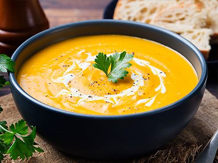 bowl of pumpkin soup