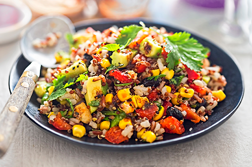squash and corn medley in a bowl