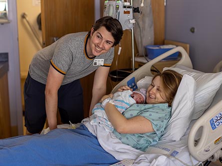 Mark, Emily and baby Beatrice