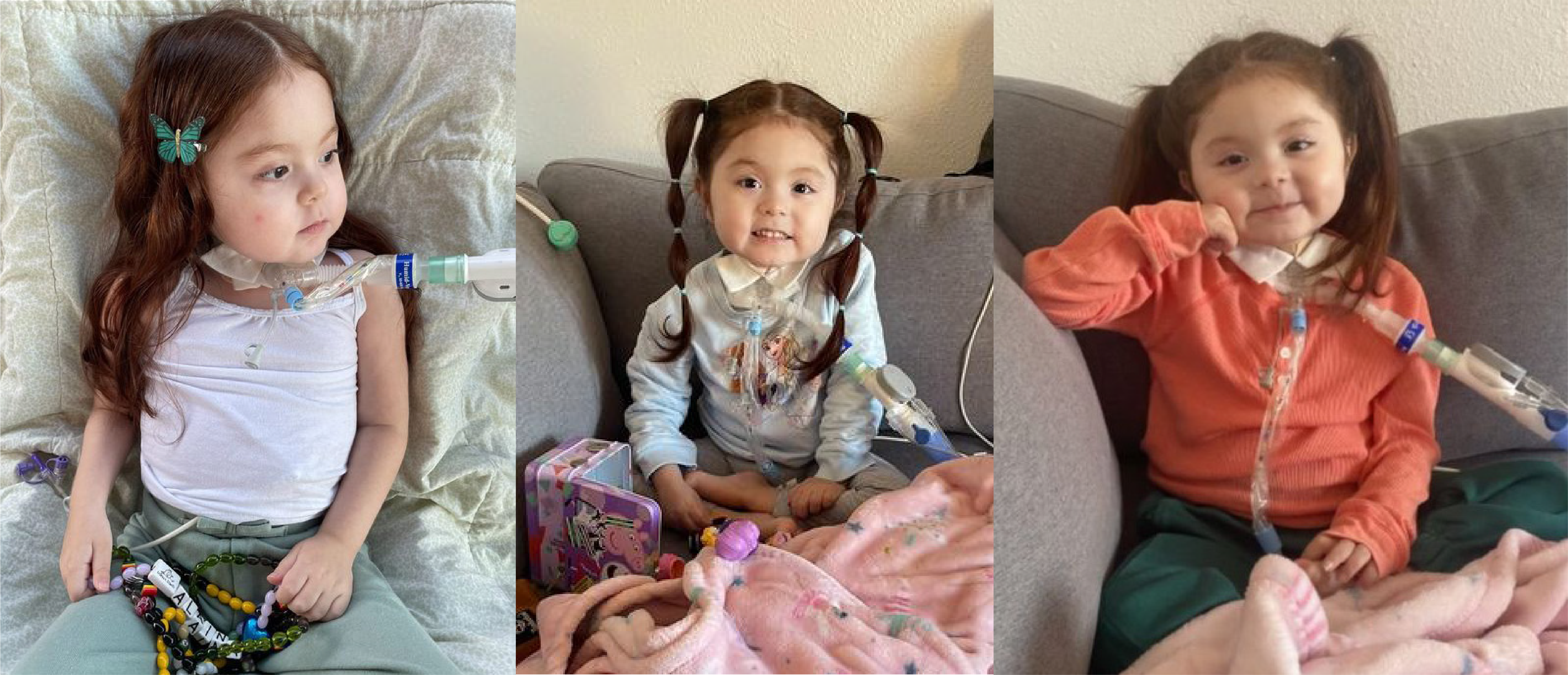 Alaina after her hospitalization