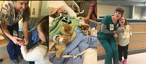 Jaelyn during her hospital stay
