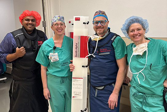 Vascular surgery team members