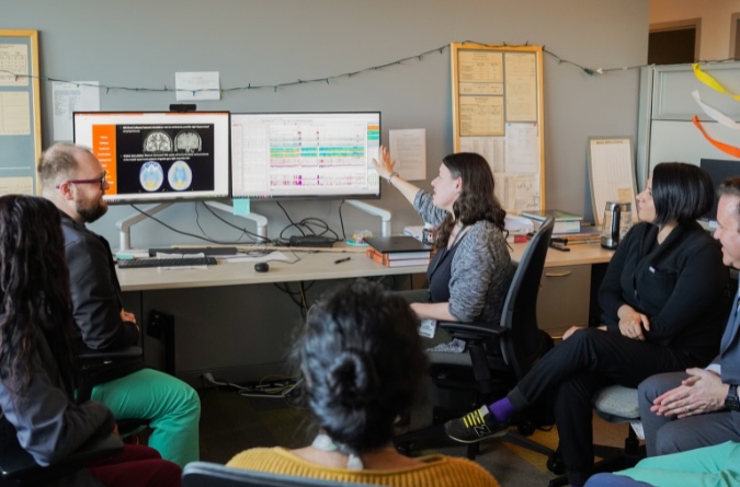Comprehensive Epilepsy team reviewing EEG results