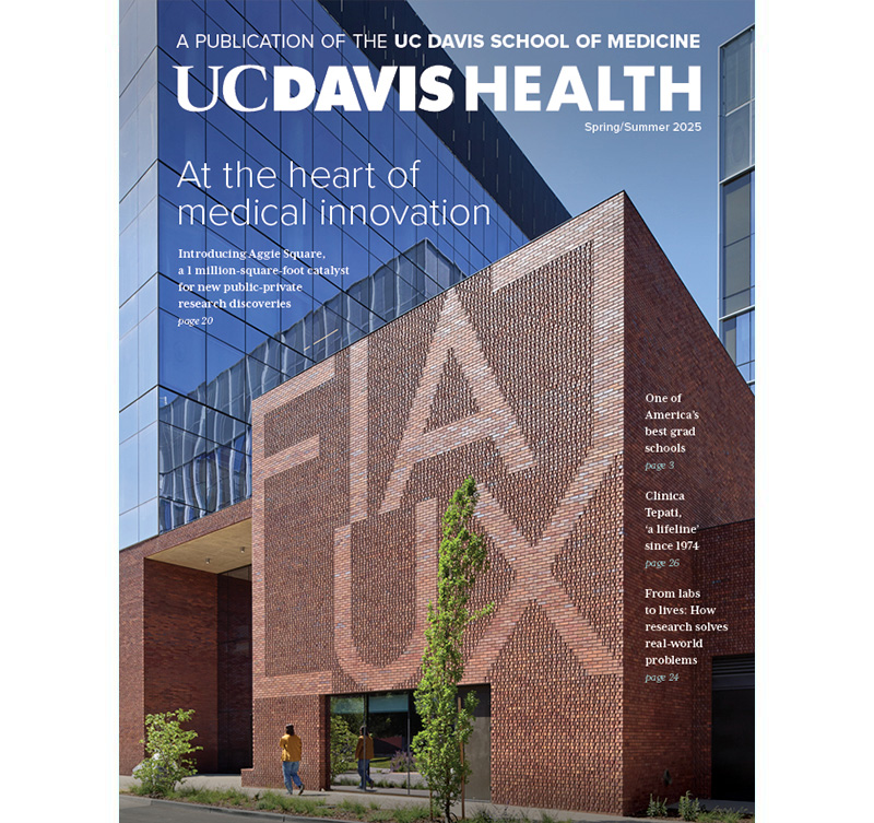 Cover of UC Davis Health magazine, copyright UC Regents