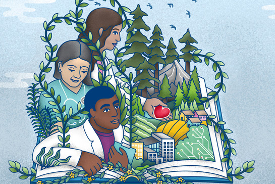 Cover of the Betty Irene Moore School of Nursing magazine