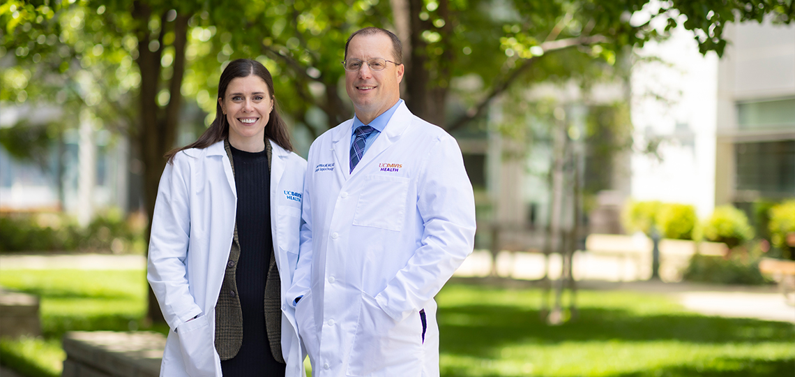 New urologic oncologists Jared M. Whitson and Avery Elizabeth Braun.