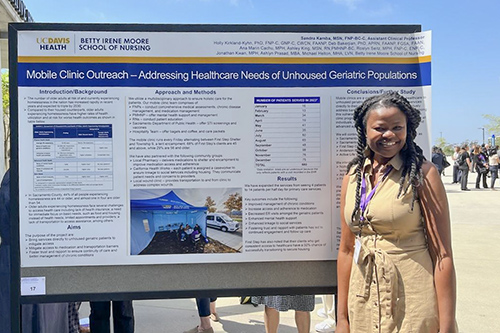 Assistant professor presents on mobile health clinic