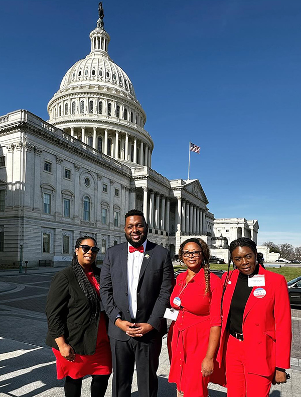 Several alumni and current students of the Betty Irene Moore School of Nursing at UC Davis joined the 36th Annual Black Nurses Day on Capitol Hill