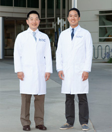 Vascular surgery fellows Michael Hong and Nhanvu Nguyen