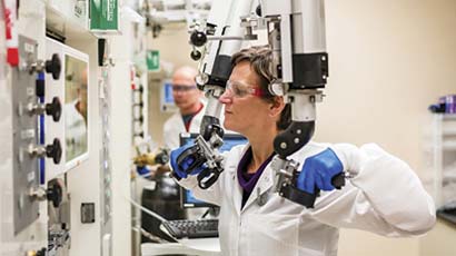 Julie Sutcliffe in the theranostics clinic