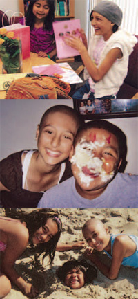 PHOTO — Yaya Garcia underwent several rounds of chemotherapy, her supportive family and friends at her side. Copyright 2010 UC Regents.