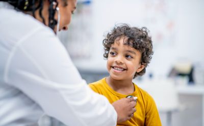 Child at a doctor's appointment (c) UC Regents. All rights reserved.