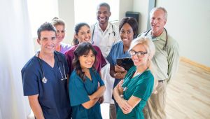 Large group of smiling physicians (c) UC Regents. All rights reserved.